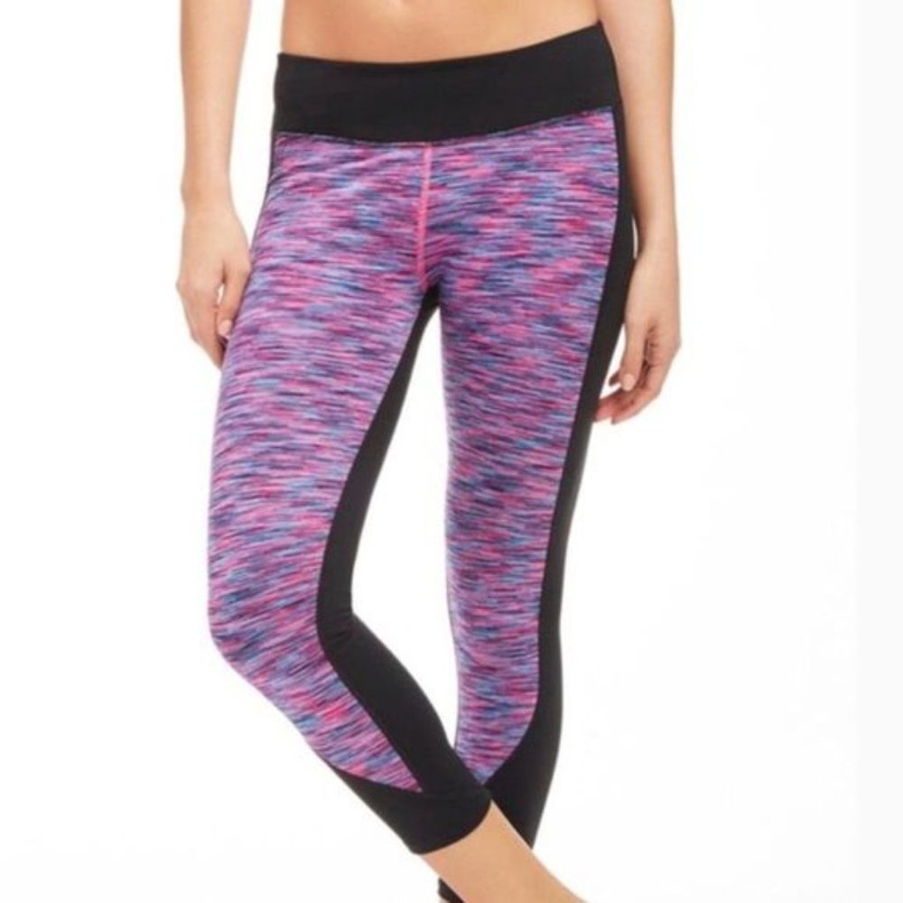 Fabletics Sydney Space Dye Leggings Pink Black - Picture 2 of 16